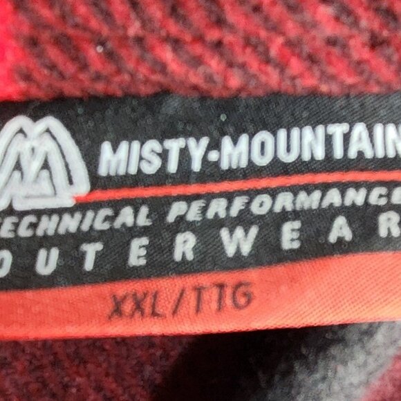 Misty Mountain, XXL.red & black checker Jacket, Fall, Spring, Coat, Men's, Plaid - Picture 2 of 3